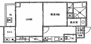 メゾンドソレイユ【6階】の間取り