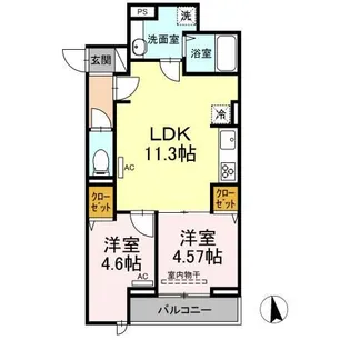 グラナーデ目白御留山【3階】の間取り