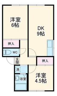 青木ハイツ【2階】の間取り