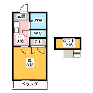 サンシャイン靖国【2階】の間取り