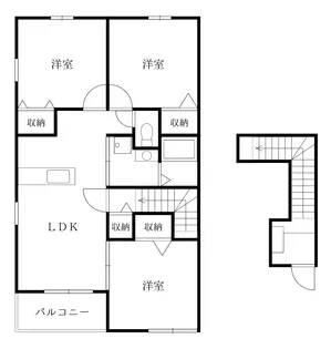 徳島県徳島市安宅3【アパート】の間取り