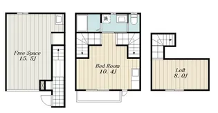 ガレージハウスTODABASE【2階】の間取り