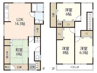 広島県広島市西区高須2【一戸建】の間取り