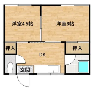 池田グリーンハイツ【2階】の間取り