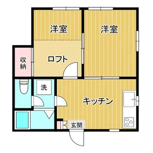 東仙台第2レジデンス【1階】の間取り