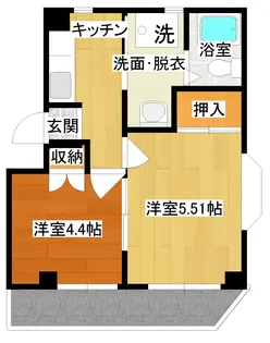 ハイム南林間【3階】の間取り
