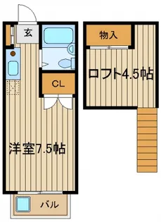 東京都西東京市下保谷4【アパート】の間取り