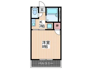 加茂ハイツ【1階】の間取り