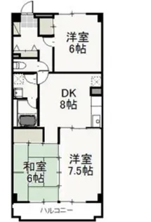 グレースマンションエルフ【5階】の間取り