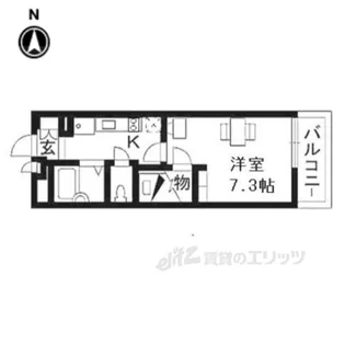 レオパレスエムズコート南丹【2階】の間取り