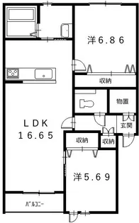 スピカII【3階】の間取り