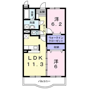 茨城県日立市日高町1【マンション】の間取り