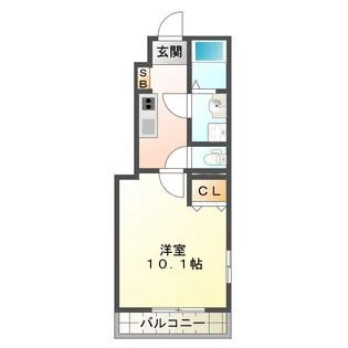 コーポサウスC【1階】の間取り