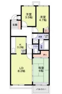 コスモリード三軒茶屋【3階】の間取り