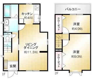 東京都武蔵野市中町2【一戸建】の間取り