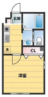 Kパレス立場【1階】の間取り