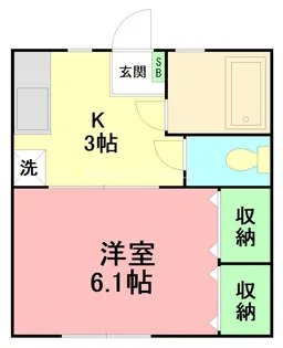 久保ハイツPII【1階】の間取り