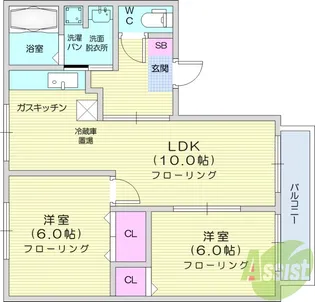 M.Sプレイス1【2階】の間取り