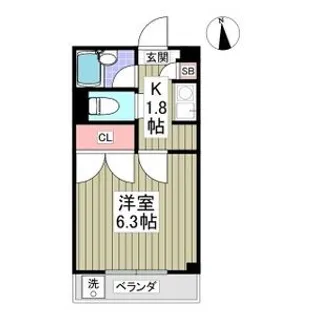 レジデンスTOYOUKE江曽島【1階】の間取り