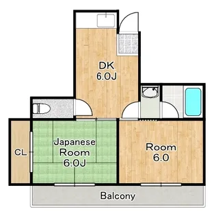 広瀬ハイツ【2階】の間取り