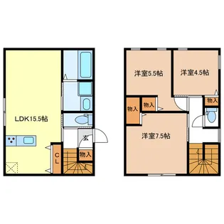 三重県津市鳥居町【一戸建】の間取り