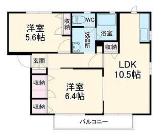 ドリーミー湘南II【2階】の間取り