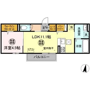 ソル・レヴェンテ A【1階】の間取り