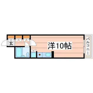 ダイアパレスステーションプラザ五橋【2階】の間取り