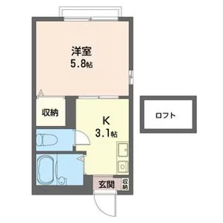 埼玉県所沢市喜多町【アパート】の間取り