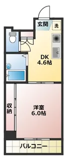 リバーサイド日吉【3階】の間取り