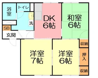 ヴィクトワール【1階】の間取り