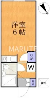 キャッスルヤマノ【1階】の間取り