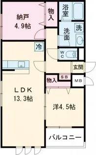 セイワパレス門真【2階】の間取り
