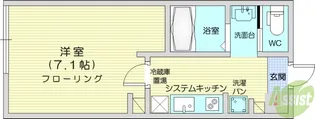 メゾンシュシュ桜ヶ丘【1階】の間取り