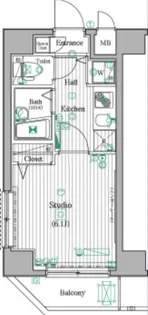 ガーラ・シティ東陽町【2階】の間取り