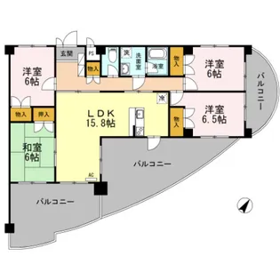 ダイヤヒルズ島瀬【7階】の間取り