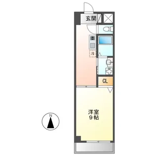 リヴィエール新【3階】の間取り