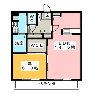 GREEN WAVE II【1階】の間取り
