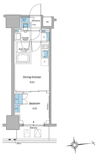 東京都台東区東上野5【マンション】の間取り