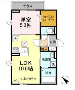 アグノス エーナ【2階】の間取り