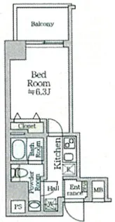 ティモーネグランデ横浜ノース【2階】の間取り