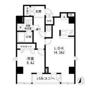 東京都台東区入谷1【マンション】の間取り