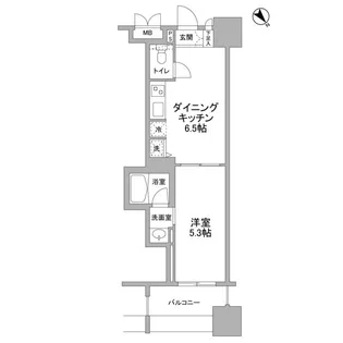パークフラッツ横濱公園【7階】の間取り