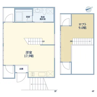 Kichijoji the α【3階】の間取り