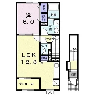 アクアミュー【2階】の間取り