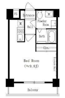 東京都港区南麻布1【マンション】の間取り