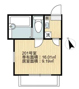 シャンテ小菅II【2階】の間取り