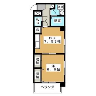 マロニエ・エコーハイツ【2階】の間取り