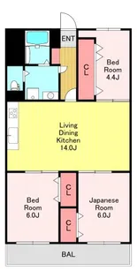 わらび住宅【7階】の間取り