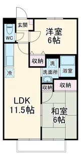メゾンショコラ【2階】の間取り